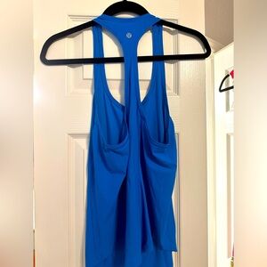 Blue lululemon tank top